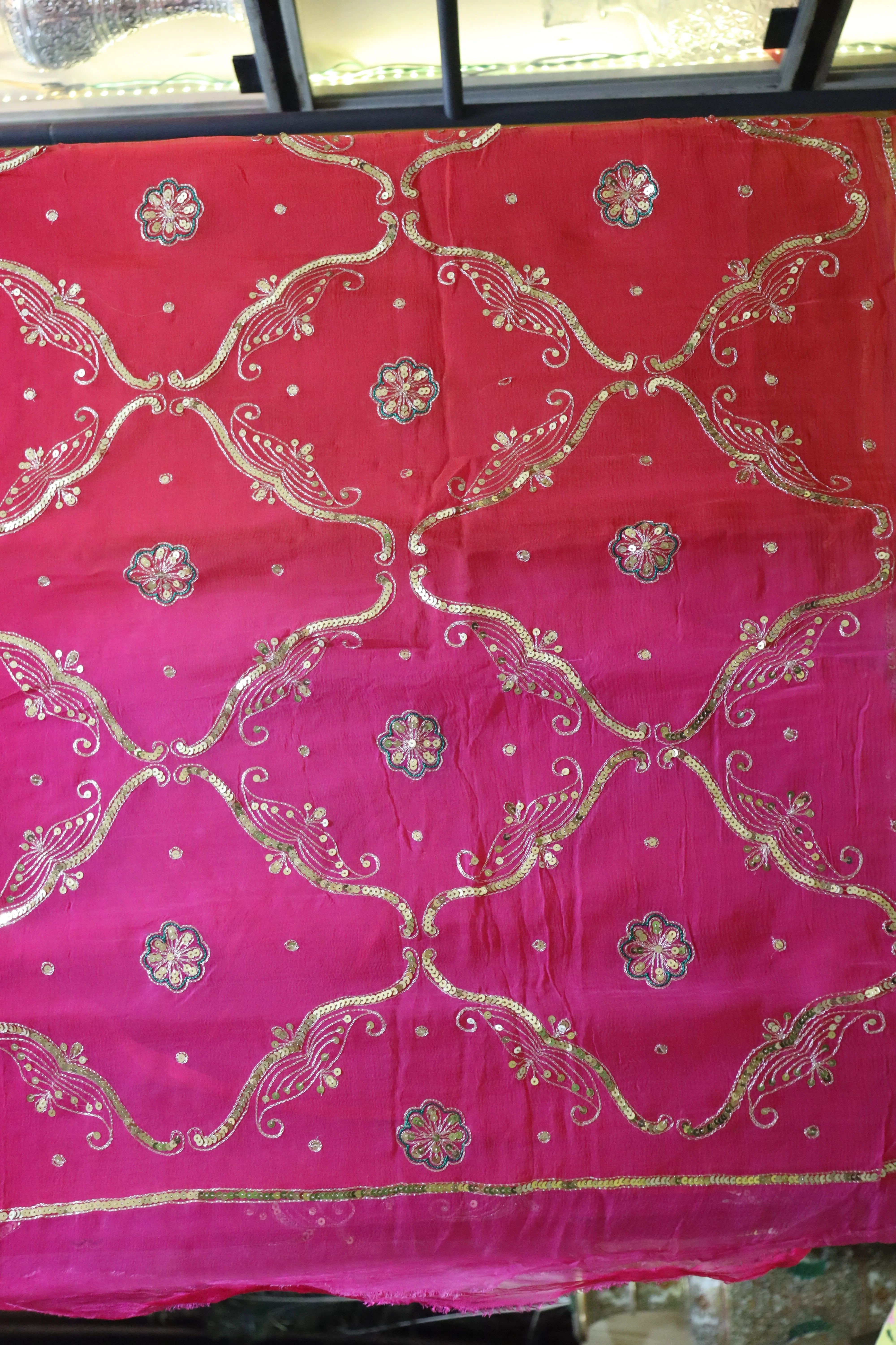 Soft Rose Reverie | Lehariya Saree