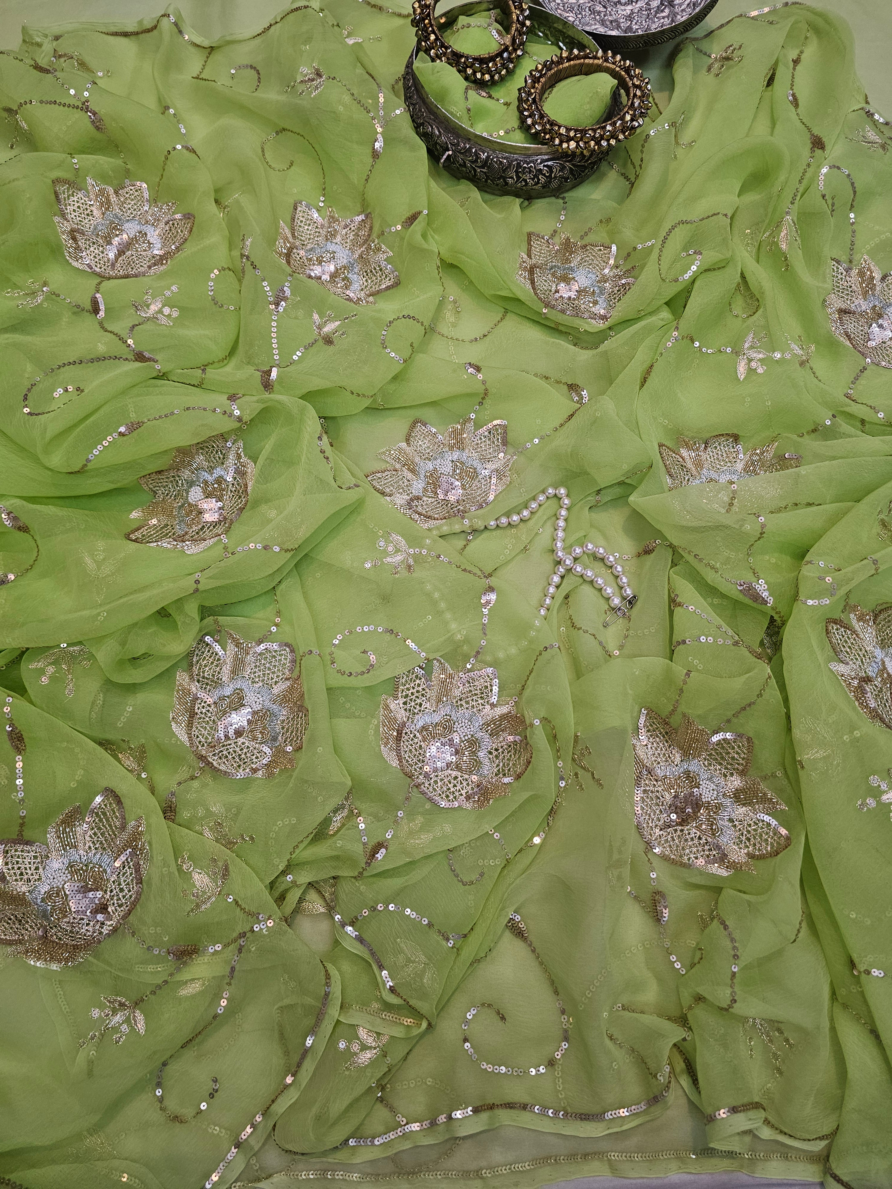 GULMOHAR CHIFFON SAARE