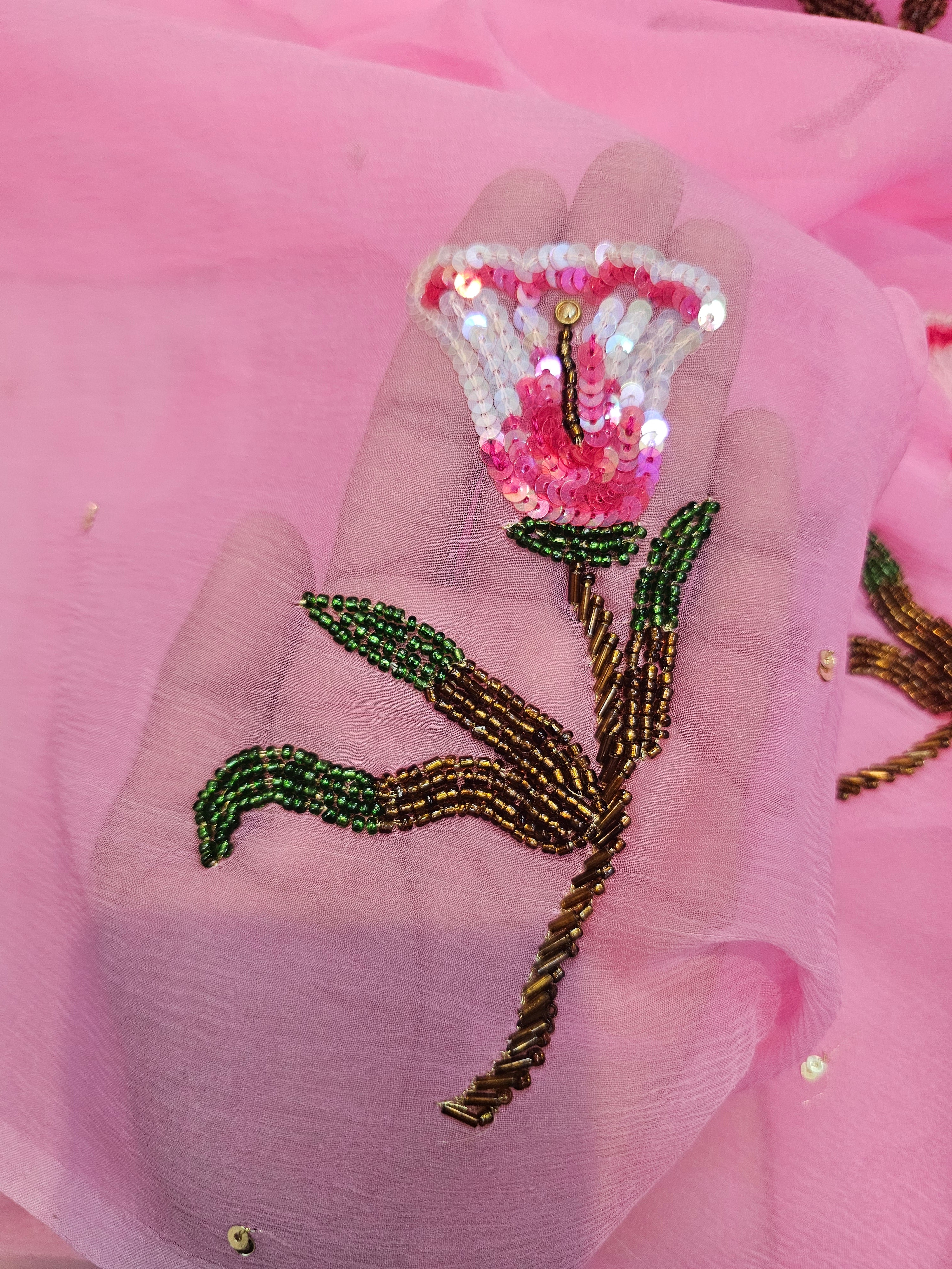 PHOOLWARI PINK BLOSOOM SAARE