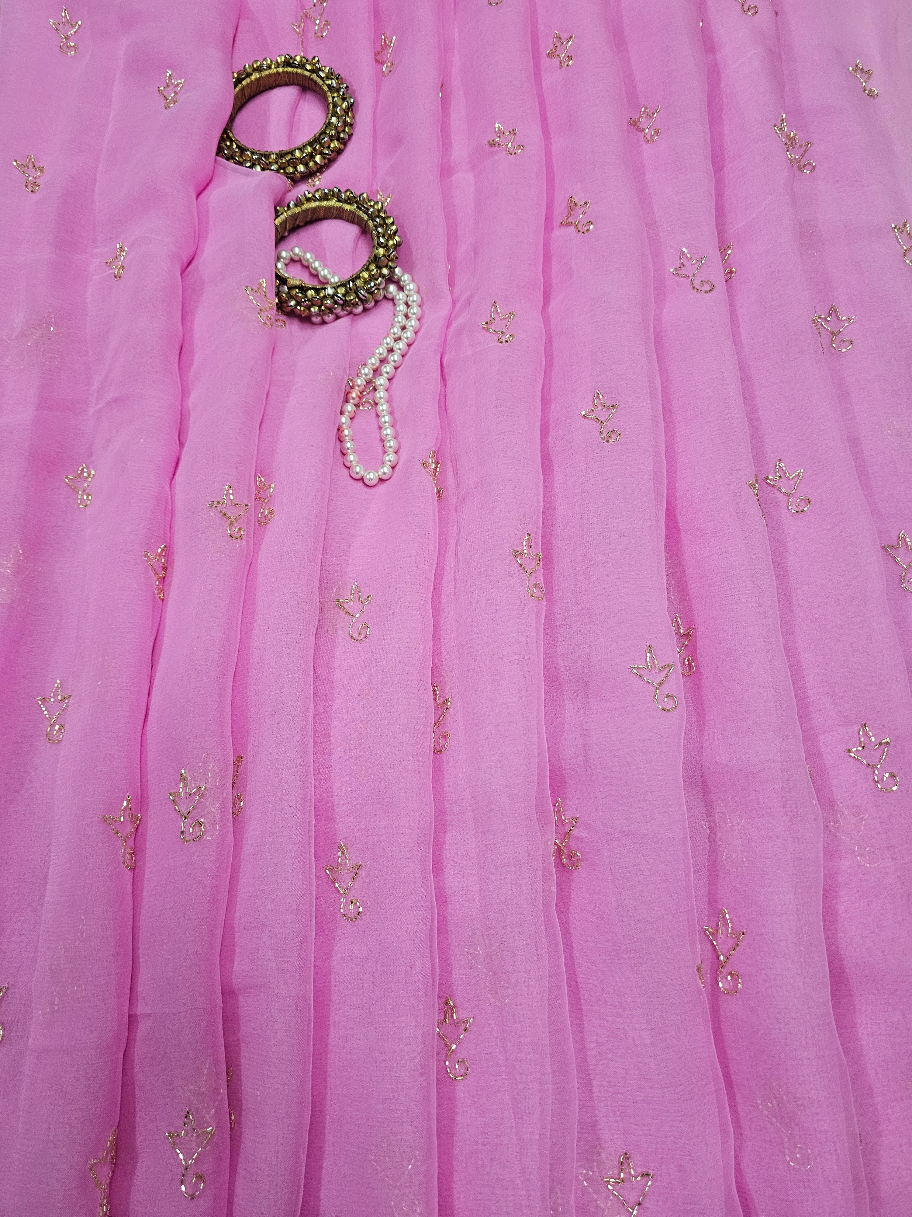 KARDANA LEAF CHIFFON SAARE