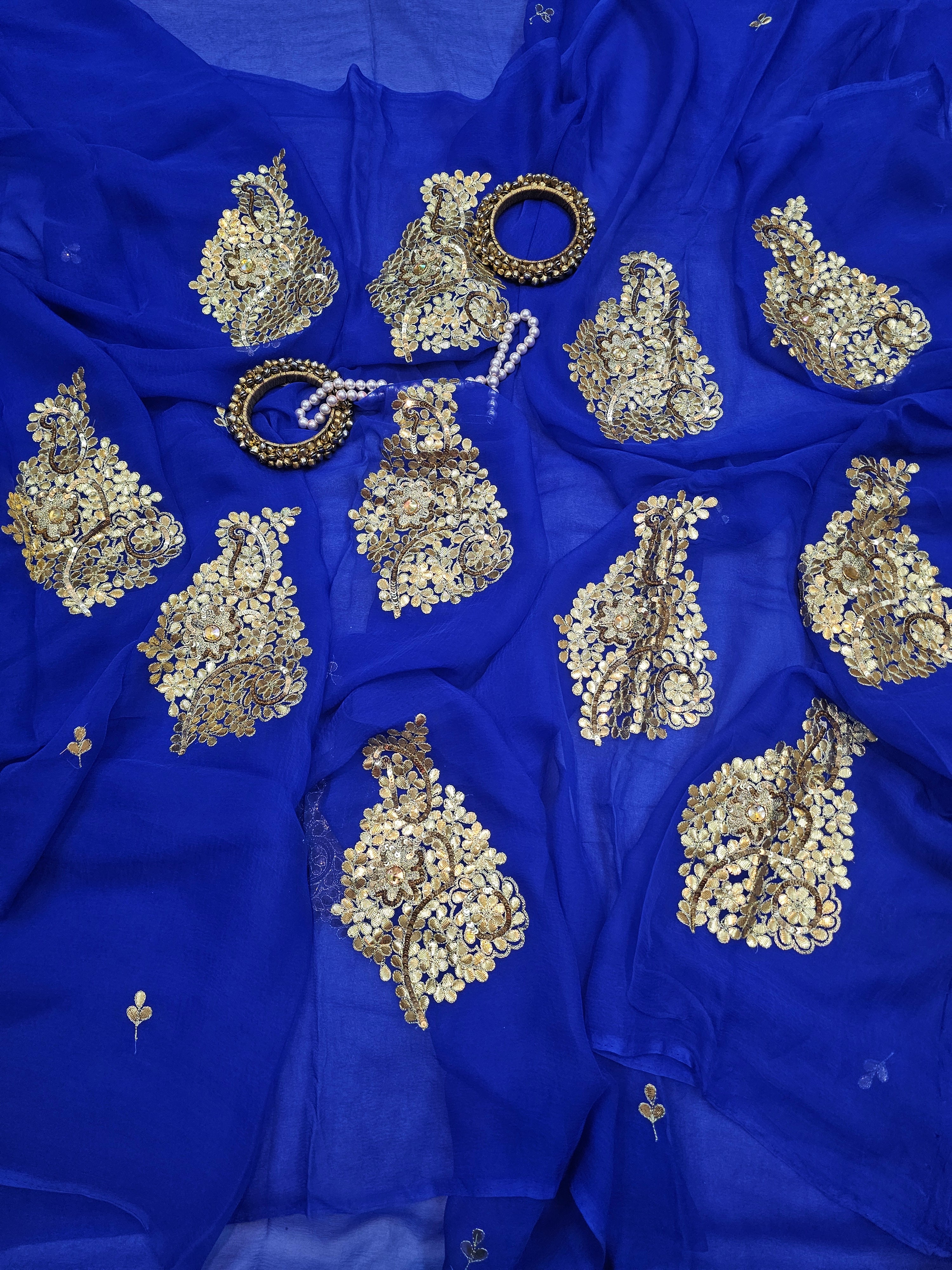 SAUNDARYA GOTAPATTI MOTIF CHIFFON SAARE