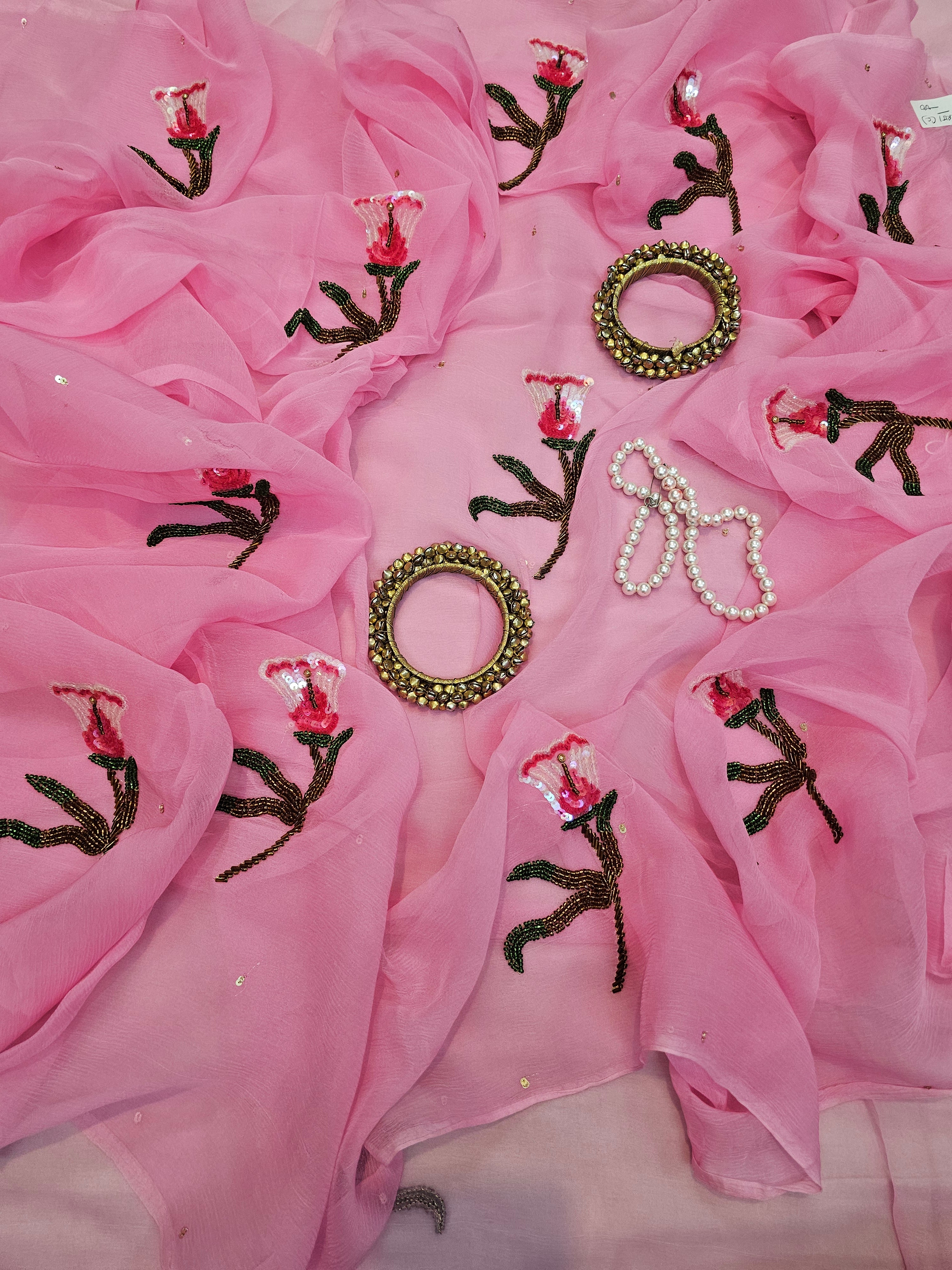 PHOOLWARI PINK BLOSOOM SAARE