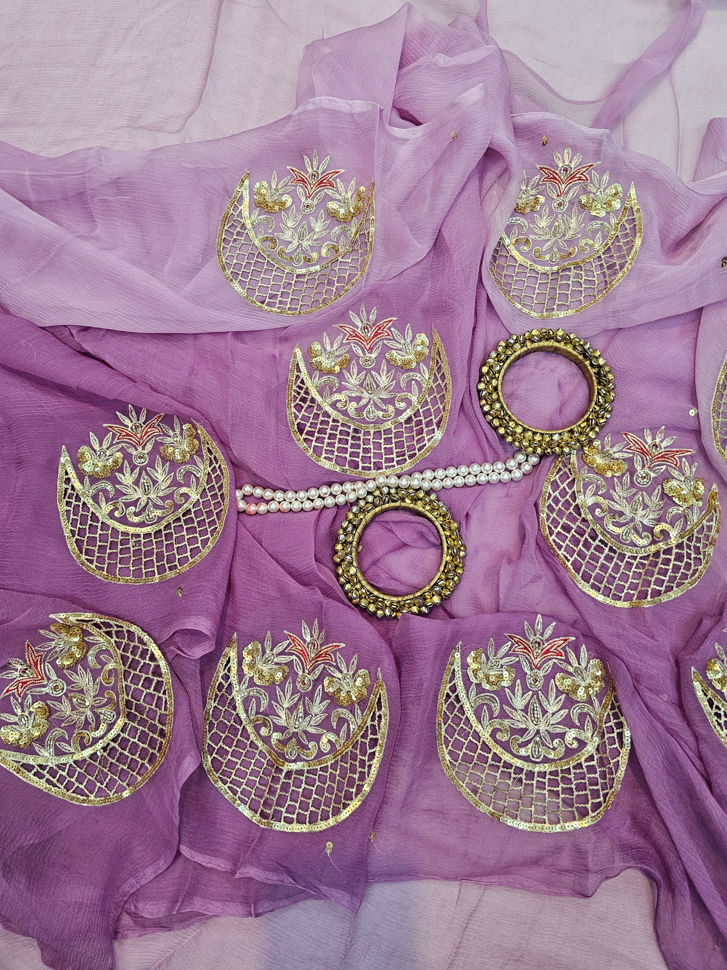 LAVENDER NOOR CHIFFON SAREE