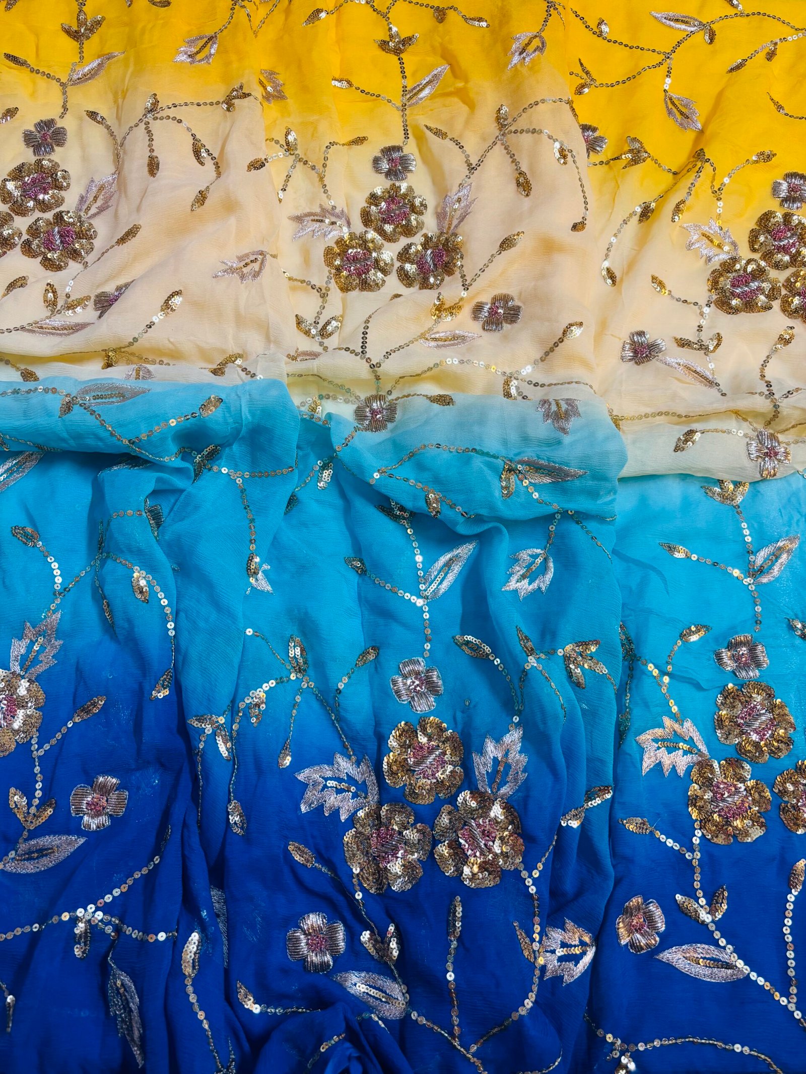 PRABHATIKA DOUBLE DIAMOND SAREE - Image 3