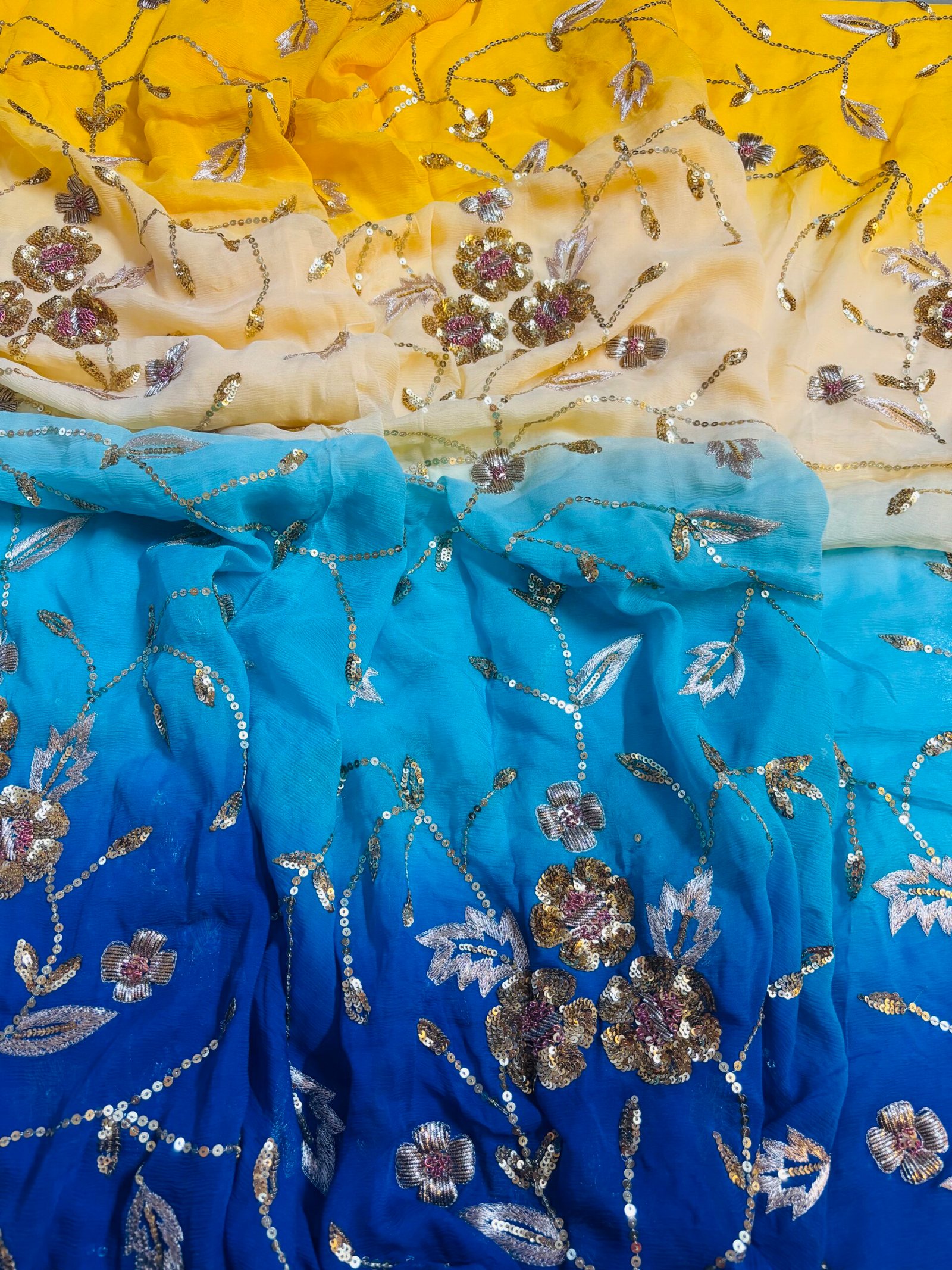 PRABHATIKA DOUBLE DIAMOND SAREE - Image 2